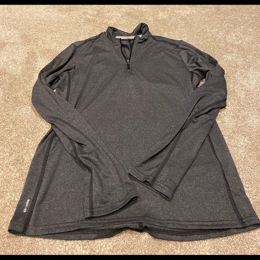 Grey long sleeve Adidas pullover